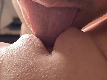 Cherry_Ice's pussy gets licked and fingered until she orgasms upon POV