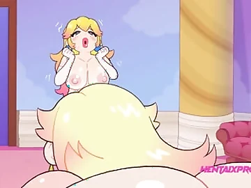 Watch blonde bombshell get her big tits and ass slammed by 2 compressed jizz-shots while her towheaded friend watches in appreciation