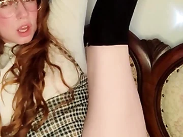 Clumsy brunette webcam teen