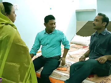 Desi MILF gets pounded by stepbrother's friends in a hot Indian Bengali fuckfest