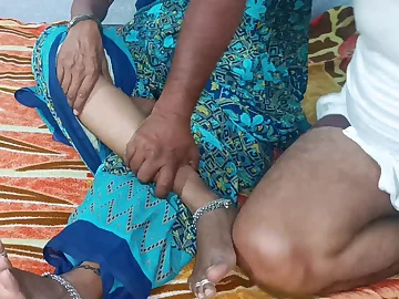 Indian beauty gets her pussy eaten and fucked by a handsome hunk close by missionary position
