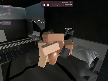 Hot hook-up with sexy babes on Roblox